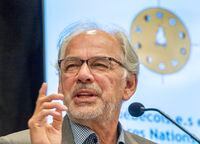 Ghislain Picard, Chief of the Assembly of First Nations Quebec-Labrador, speaks to the media about a survey on Quebecers attitudes toward First Nations at a news conference Wednesday, August 12, 2020 in Montreal.THE CANADIAN PRESS/Ryan Remiorz