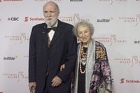 Margaret Atwood and Graeme Gibson stop on the red carpet at the Scotiabank Giller Bank Prize gala in Toronto on Monday, November 19, 2018. Penguin Random House Canada says Canadian author Graeme Gibson has died at 85. He is survived by his partner, Margaret Atwood. THE CANADIAN PRESS/Chris Young