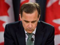 Bank of Canada Governor Mark Carney pauses as he speaks with the media following the release of the Monetary Policy Report in Ottawa on Thursday April 23, 2009. THE CANADIAN PRESS/Sean Kilpatrick

