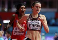 BELGRADE, SERBIA - MARCH 18: Lucia Stafford of Canada CAN competes during the Women's 1500m Heats on Day One of the World Athletics Indoor Championships Belgrade 2022 at Belgrade Arena on March 18, 2022 in Belgrade, Serbia. (Photo by Srdjan Stevanovic/Getty Images for World Athletics)