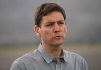 British Columbia Premier David Eby says three's been a critical incident involving RCMP in the Metro Vancouver suburb of Coquitlam. Eby speaks during a news conference in Kamloops, B.C., on Monday, Sept. 11, 2023. THE CANADIAN PRESS/Darryl Dyck