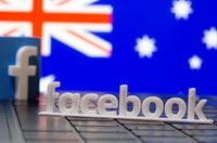 FILE PHOTO: A 3D printed Facebook logo is seen in front of displayed Australia's flag in this illustration photo taken February 18, 2021. REUTERS/Dado Ruvic/Illustration/File Photo