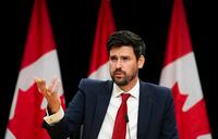 Minister of Housing, Infrastructure and Communities Sean Fraser holds a news conference in the National Press Theatre in Ottawa on Monday, Oct. 23, 2023. THE CANADIAN PRESS/Sean Kilpatrick