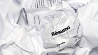 Rejected Job Resume Crumpled Up and Thrown in the Garbage
A Résumé crumpled up lin the garbage.