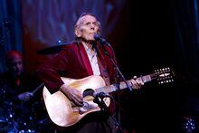 Gordon Lightfoot performs during the first concert at the newly re-opened Massey Hall in Toronto, Thursday, Nov. 25, 2021. Canadian folk icon Lightfoot is cancelling his 2023 concert schedule in Canada and the U.S. THE CANADIAN PRESS/Cole Burston
