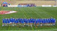 The Toronto Arrows line up ahead of their Major League Rugby game against the New Orleans Gold at York Alumni Stadium in Toronto on Sunday, April 7, 2019. While other sports leagues wonder how to stay afloat or resume play during the gobal pandemic, the fledgling National Rugby Football League is planning its launch. THE CANADIAN PRESS/Neil Davidson