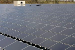 A solar facility is shown in Sarnia, Ont., on Oct. 4, 2010.