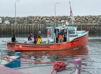 Indigenous fishermen head from the harbour in Saulnierville, N.S. on Wednesday, Oct. 21, 2020. THE CANADIAN PRESS /Andrew Vaughan