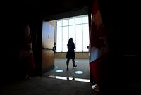 Minister of Finance Chrystia Freeland leaves following a press conference in Ottawa on Thursday, March 3, 2022. THE CANADIAN PRESS/Sean Kilpatrick