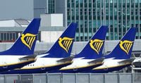 FILE PHOTO: Ryanair planes are seen at Dublin Airport, following the outbreak of the coronavirus disease (COVID-19), Dublin, Ireland, May 1, 2020. REUTERS/Jason Cairnduff/File Photo