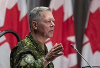Chief of Defence Staff Jonathan Vance responds to a question during a news conference Friday, June 26, 2020 in Ottawa. THE CANADIAN PRESS/Adrian Wyld