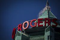 The Rogers Communications tower at One Mount Pleasant in Toronto on March 15, 2021(Melissa Tait / The Globe and Mail)