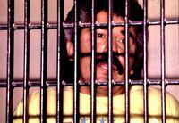Mexican drug lord Rafael Caro Quintero is shown behind bars in this undated file photo. Quintero won an initial appeal against his conviction and 40 year sentence for the 1985 murder of U.S. DEA agent Enrique Camarena. Quintero will stay in jail while prosecutors appeal against the ruling.