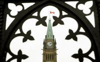 A Canadian flag flies on Parliament Hill in Ottawa on Tuesday April 1, 2008. The House of Commons appears set to adopt a motion calling for the flag to be lowered on the Peace Tower whenever a Canadian soldier is killed in Afghanistan. THE CANADIAN PRESS/Sean Kilpatrick