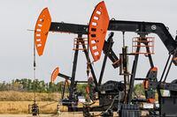one time use only for this story --Oilfield pumpjacks belonging to Crescent Point Energy pump crude oil near Stoughton, Saskatchewan on Sunday, September 9, 2018. THE CANADIAN PRESS IMAGES/Bayne Stanley