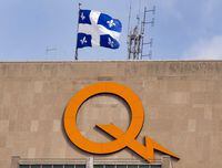 Quebec's hydroelectric utility says it is studying whether to reopen the province's only nuclear power generating station. A Hydro-Québec logo is seen on their head office building in Montreal, Thursday, Feb. 26, 2015. THE CANADIAN PRESS/Ryan Remiorz