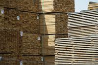 Fresh cut lumber is pictured stacked at a mill along the Stave River in Maple Ridge, B.C. Thursday, April 25, 2019. THE CANADIAN PRESS/Jonathan Hayward
