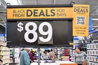 People shop for Black Friday deals in Pico Rivera, California, on November 25, 2022. - Inflation hovers over US shopppers this year as many will hit the stores for the traditional day after Thanksgiving shopping sales. (Photo by Frederic J. BROWN / AFP) (Photo by FREDERIC J. BROWN/AFP via Getty Images)