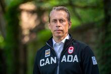 Canadian Olympic Committee CEO David Shoemaker is shown in Toronto on Monday, July 5, 2021. Canada is so far resisting calls from other countries to step up pressure to keep Russian and Belarusian athletes out of the 2024 Summer Olympics in Paris.THE CANADIAN PRESS/Frank Gunn