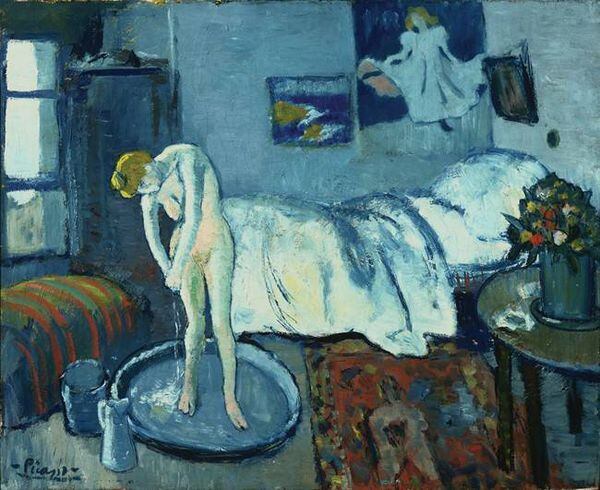 Pablo Picasso, The Blue Room, 1901. The Phillips Collection © The Estate of Pablo Picasso via AP.
