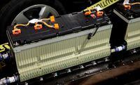 FILE PHOTO: A section of the lithium-ion battery pack from a Chevrolet Volt electric vehicle is viewed at a design studio in Troy, Michigan, U.S., January 18, 2012.   REUTERS/Rebecca Cook/File Photo