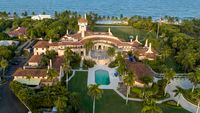 FILE - An aerial view of former President Donald Trump's Mar-a-Lago estate is seen, Aug. 10, 2022, in Palm Beach, Fla. Lawyers for Donald Trump were in court Friday, Dec. 9, for sealed arguments as part of the ongoing investigation into the presence of classified information at the former president's Florida estate. (AP Photo/Steve Helber, File)