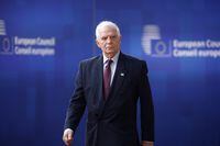 High Representative of the European Union for Foreign Affairs and Security Policy Josep Borrell arrives for a EU Summit, at the EU headquarters in Brussels, on March 23, 2023. - The two-day summit of the 27 European Union leaders in Brussels aims to build on previous European Council meetings where EU leaders will discuss the latest developments including continued EU support for Ukraine, the economy, energy, and migration. (Photo by Kenzo TRIBOUILLARD / AFP) (Photo by KENZO TRIBOUILLARD/AFP via Getty Images)