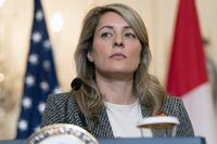 Canada's Foreign Minister Melanie Joly attends a news conference with Secretary of State Antony Blinken, Friday, Sept. 30, 2022, at the State Department in Washington. THE CANADIAN PRESS/AP, Jacquelyn Martin