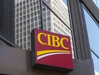 A CIBC branch is seen in Montreal, Thursday, April 4, 2019. CIBC beat expectations as it reported its third-quarter profit rose nearly 50 per cent compared with a year ago. THE CANADIAN PRESS/Ryan Remiorz