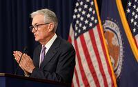 Federal Reserve Chair Jerome Powell speaks during a press conference in Washington on Dec. 13.