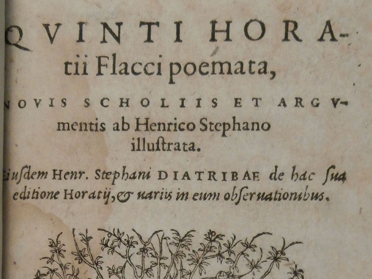 A University of Windsor professor believes he has identified a book that once belonged to William Shakespeare. It’s a 1575 book of Horace’s work i