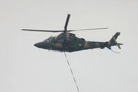A Nigeria military helicopter carries the Nigeria flag during the inauguration of Nigeria President Bola Ahmed Tinubu at the Eagle Square in Abuja, Nigeria on May 29, 2023. Nigeria's new president Bola Tinubu, sworn in on May 29, 2023, has promised to unite Africa's most populous nation and tackle insecurity as "top priority".
The 71-year-old succeeds 80-year-old former army general Muhammadu Buhari of the same party, who stepped down after two terms in office, leaving a country facing a sea of economic troubles and security challenges. (Photo by KOLA SULAIMON / AFP) (Photo by KOLA SULAIMON/AFP via Getty Images)