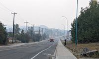 <div>Yellowknife residents are crossing their fingers that tomorrow's scheduled lifting of a general evacuation order will go ahead as planned and they'll be allowed to return home. Wildfire smoke fills the air over Yellowknife on Thursday, Aug. 17, 2023. THE CANADIAN PRESS/Bill Braden</div>