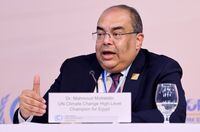 UN Climate Change High Level Champion for Egypt Mahmoud Mohieldin attends a news conference at the COP27 climate summit in the Red Sea resort of Sharm el-Sheikh, Egypt, November 8, 2022. REUTERS/Mohamed Abd El Ghany