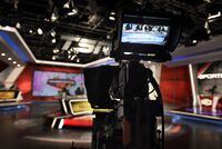FILE The TSN trade desk program is photographed on Feb 29 2016. With the NHL trade deadline set, teams of editorial writers and behind the scenes crew work to put together the show with up to date info and interviews. (Fred Lum/The Globe and Mail)