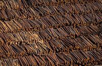 Logs are seen in an aerial view stacked at the Interfor sawmill, in Grand Forks, B.C., on May 12, 2018. International Trade Minister Mary Ng says Canada is formally initiating a challenge of "unwarranted and unfair" U.S. duties on Canadian softwood lumber. THE CANADIAN PRESS/Darryl Dyck