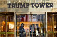 The door of Trump Tower, in New York, on March 7, 2021.