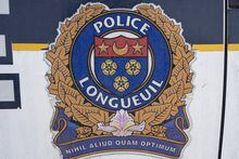A Longueuil police crest is seen in Longueuil, Que., Wednesday, Feb. 22, 2023. THE CANADIAN PRESS/Ryan Remiorz