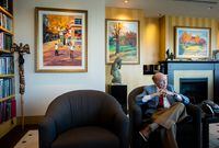 Jim Pattison, seen here at his office in Vancouver on Sept. 25, 2018, owns 50.9 per cent of Canfor through Great Pacific Capital Corp.