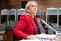 Jody Thomas, National Security and Intelligence Advisor waits to appear as a witness before the Standing Committee on Procedure and House Affairs (PROC) investigating intimidation campaigns against the Member for Wellington - Halton Hills and other Members on Parliament Hill in Ottawa, on Thursday, June 1, 2023. THE CANADIAN PRESS/Spencer Colby