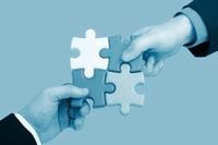 File #: 2124574 Exclusive iStockphoto Photographer PartnershipHands putting a puzzle together. Credit:  Amanda Rohde / iStockphoto(Royalty-Free)Keywords:  	Merger, Jigsaw Piece, Partnership, Togetherness, Human Hand, Jigsaw Puzzle, Puzzle, Teamwork