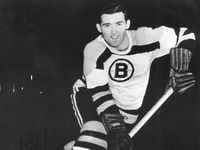 Johnny Peirson, Boston Bruins hockey player, undated. Credit Boston Bruins