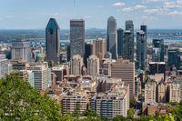 Montreal, 1 August 2019: Montreal skyline from Mont Royal Mountain in summertime. Credit: iStock Editorial / Getty Images