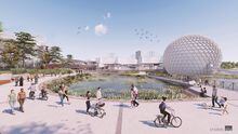 The European company set to build a spa and waterpark complex at Ontario Place says it listened to concerns from Toronto officials and community activists and has enlarged the planned parkland that would surround its facility, submitting plans that include 12 acres of publicly accessible pathways and gardens and a 200-metre long beach. The Vienna-based Therme Group’s Canadian arm provided The Globe and Mail with new detailed designs for its $350-milllion greenhouse-like complex, and the public park the company says it would build around it, that were included in redevelopment plans the Ontario government submitted to the City of Toronto on Friday.