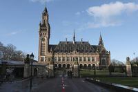 FILE - A view of the Peace Palace, which houses the International Court of Justice, or World Court, in The Hague, Netherlands, on Jan. 26, 2024. The United Nations' highest court opens historic hearings Monday, Feb. 19, 2024, into the legality of Israel's 57-year occupation of the West Bank and east Jerusalem, plunging the 15 international judges back into the heart of the decades-long Israeli-Palestinian conflict. (AP Photo/Patrick Post, File)