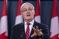 Minister of Transport Marc Garneau attends a news conference on the Iran plane crash, Wednesday, January 15, 2020 in Ottawa. THE CANADIAN PRESS/Adrian Wyld