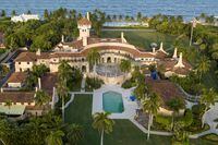 FILE - This is an aerial view of President Donald Trump's Mar-a-Lago estate, Aug. 10, 2022, in Palm Beach, Fla. The Justice Department on Friday, Aug. 26, released a partially blacked-out document explaining the justification for an FBI search of former President Donald Trump’s Florida estate earlier this month, when agents removed top secret government records and other classified documents. (AP Photo/Steve Helber, File)