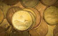 A Canadian dollar coin is pictured in this illustration picture taken in Toronto January 23, 2015.