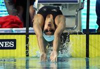 Kylie Masse from Canada swims at the women's 4 x100m medley relay final at the Aquatic Centre during the 2018 Commonwealth Games on the Gold Coast, Australia, Tuesday, April 10, 2018. Canada won silver. THE CANADIAN PRESS/AP-Rick Rycroft