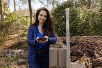 Horticulturalist and Author Niki Jabbour holds a handful of compost amongst biodiverse gardens in Hammonds Plains, Nova Scotia. May 2. The Globe and Mail / Carolina